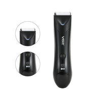 VGR V-951 IPX5 LED Digital Display Portable Light USB Hair Clipper(Black)