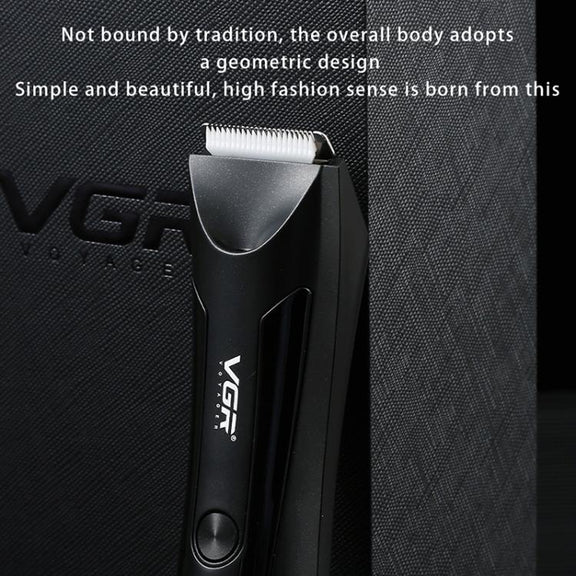 VGR V-951 IPX5 LED Digital Display Portable Light USB Hair Clipper(Black)