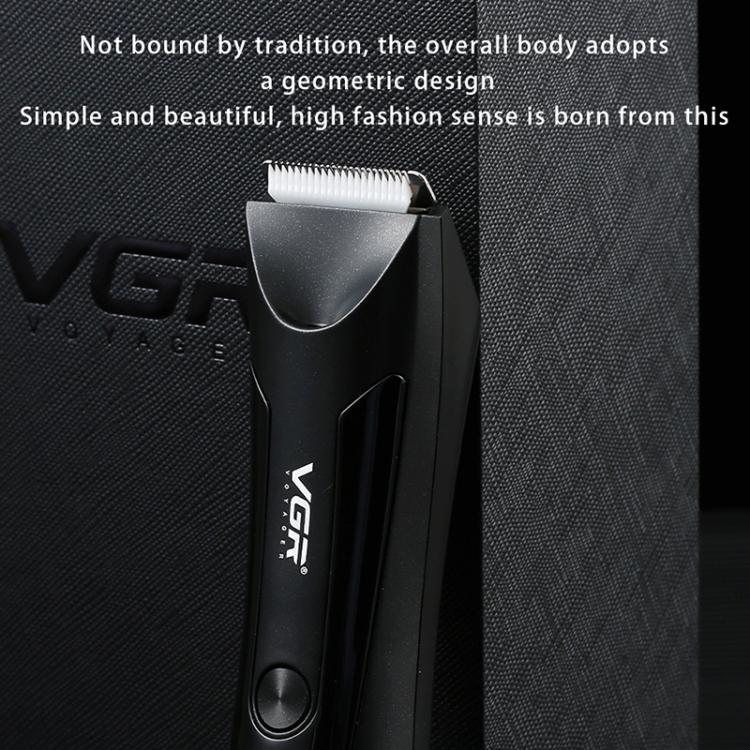 VGR V-951 IPX5 LED Digital Display Portable Light USB Hair Clipper(Black)