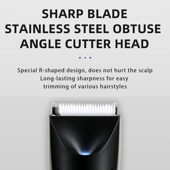 VGR V-951 IPX5 LED Digital Display Portable Light USB Hair Clipper(Black)