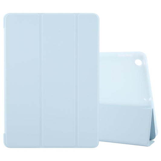 For iPad 10.2 2021 / 2020 / 2019 GEBEI 3-folding Holder Shockproof Flip Leather Tablet Case(Sky Blue) - free shipping - PMC Jewellery - Order now!