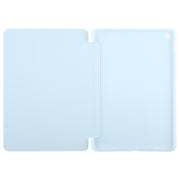 For iPad 10.2 2021 / 2020 / 2019 GEBEI 3-folding Holder Shockproof Flip Leather Tablet Case(Sky Blue)