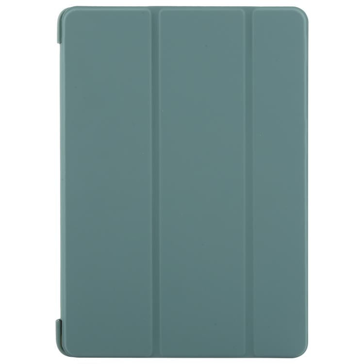 For iPad 10.2 2021 / 2020 / 2019 GEBEI 3-folding Holder Shockproof Flip Leather Tablet Case(Dark Green) - free shipping - PMc TechLife - Order now!
