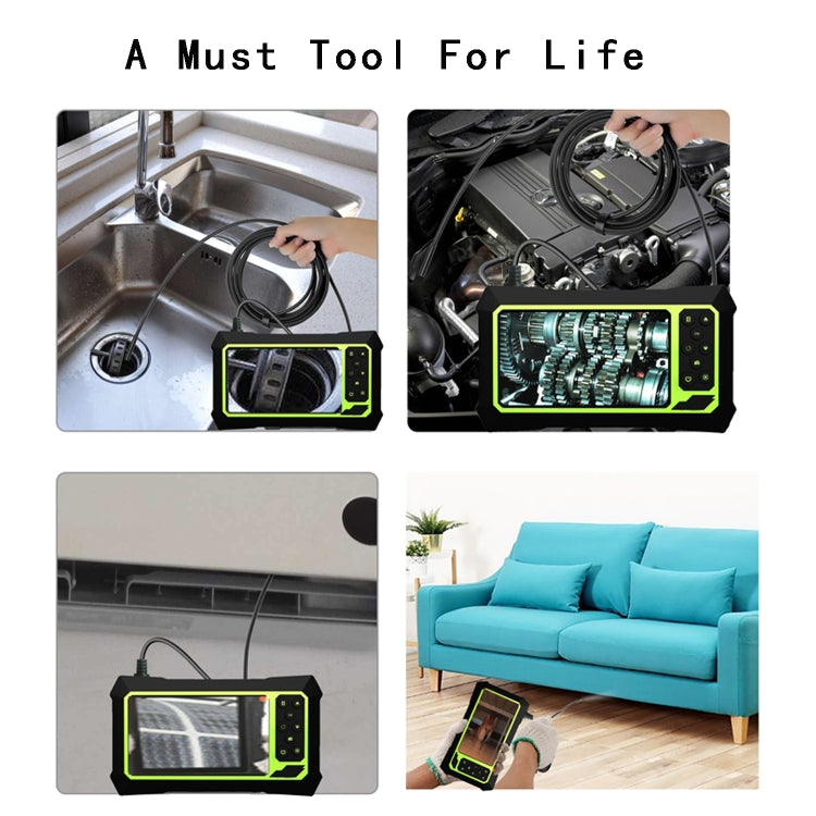 8mm 1080P IP68 Water-resistant 4.3 inch Screen Single Camera Digital Endoscope, Line Length:7m
