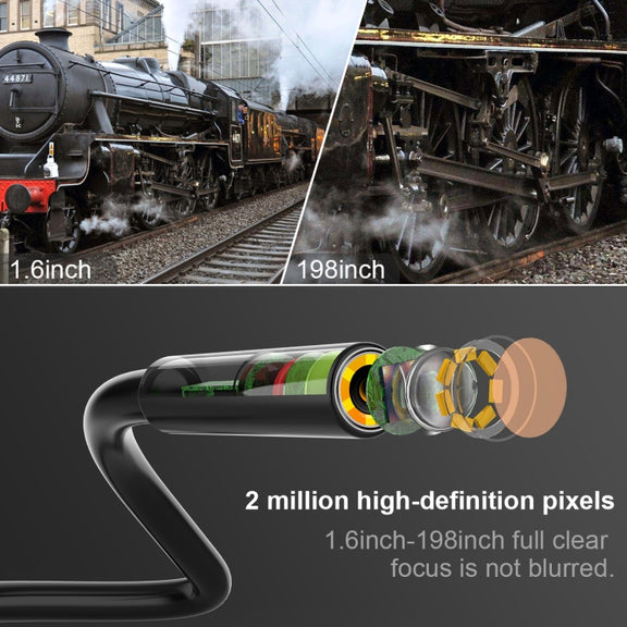8mm 1080P IP68 Water-resistant 4.3 inch Screen Single Camera Digital Endoscope, Line Length:5m