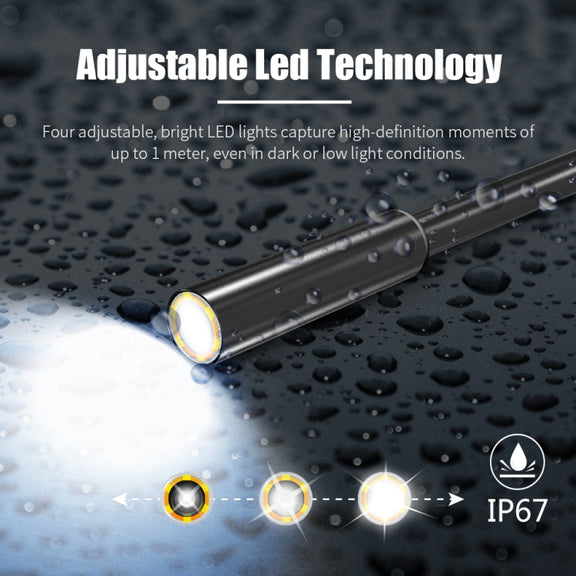 8mm 1080P IP68 Water-resistant 4.3 inch Screen Single Camera Digital Endoscope, Line Length:5m