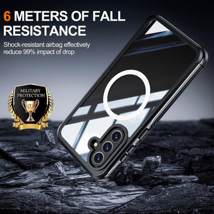 For Samsung Galaxy A36 / A56 RedPepper Tempered Glass MagSafe Phone Case(Black) - Galaxy Phone Cases by RedPepper | Online Shopping South Africa | PMC Jewellery | Buy Now Pay Later Mobicred