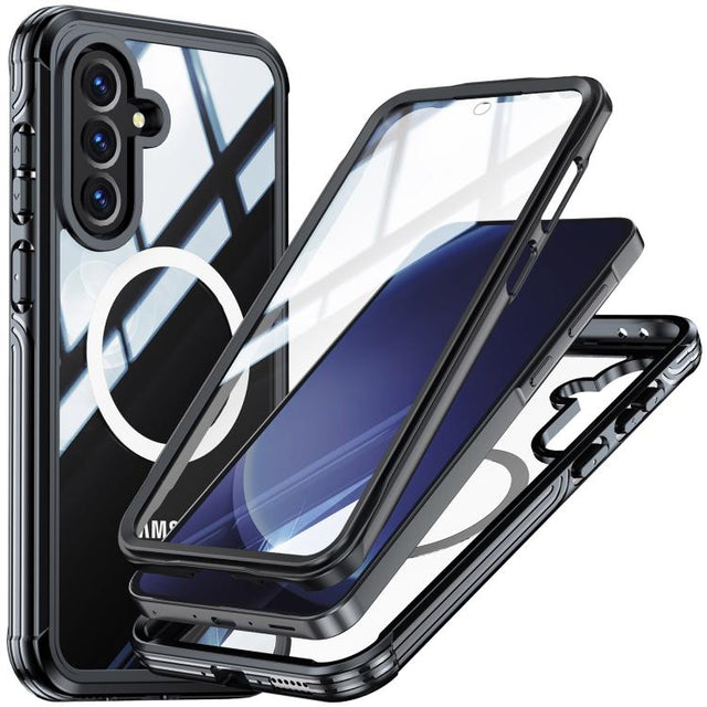 For Samsung Galaxy A36 / A56 RedPepper Tempered Glass MagSafe Phone Case(Black)