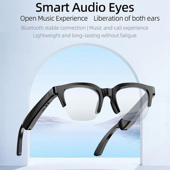 E60 ENC Noise Reduction Smart Audio Bluetooth Glasses(Black)