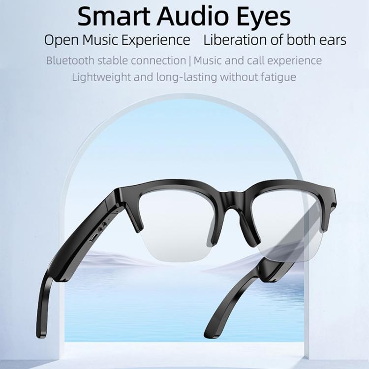 E60 ENC Noise Reduction Smart Audio Bluetooth Glasses(Transparent)