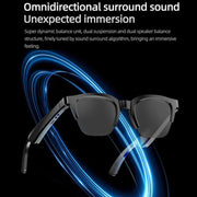 E60 ENC Noise Reduction Smart Audio Bluetooth Glasses(Transparent)