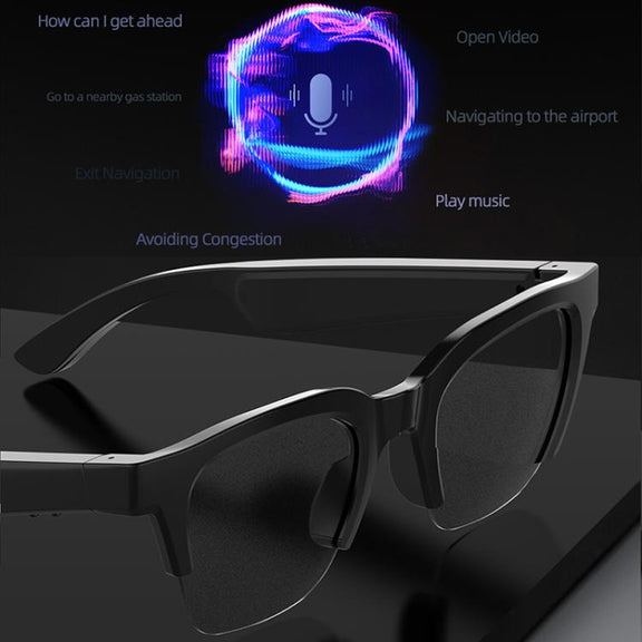 E60 ENC Noise Reduction Smart Audio Bluetooth Glasses(Transparent)