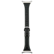 For Samsung Galaxy Watch Ultra 47mm Metal Connector Heart-Shaped Embossed Leather Watch Band(Forest Green)