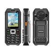 UNIWA M6000 Big Speaker Keypad Phone, 2.4 inch, Dual Flashlights, 21 Keys, SOS, FM, 4 SIM, GSM, Plug:US Plug(Black) - free shipping - PMc TechLife - Order now!
