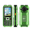UNIWA M6000 Big Speaker Keypad Phone, 2.4 inch, Dual Flashlights, 21 Keys, SOS, FM, 4 SIM, GSM, Plug:UK Plug(Green) - free shipping - PMc TechLife - Order now!