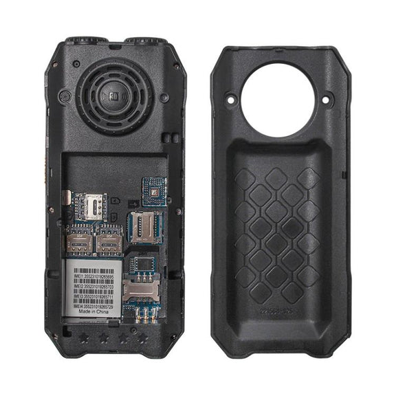 UNIWA M6000 Big Speaker Keypad Phone, 2.4 inch, Dual Flashlights, 21 Keys, SOS, FM, 4 SIM, GSM, Plug:US Plug(Green)
