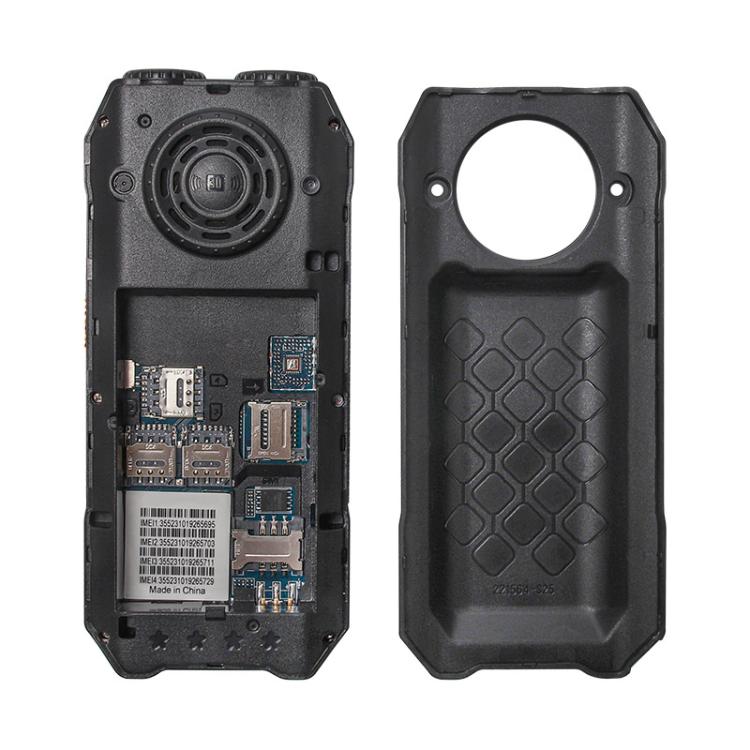 UNIWA M6000 Big Speaker Keypad Phone, 2.4 inch, Dual Flashlights, 21 Keys, SOS, FM, 4 SIM, GSM, Plug:US Plug(Green)