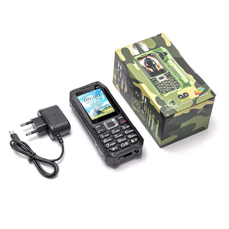 UNIWA M6000 Big Speaker Keypad Phone, 2.4 inch, Dual Flashlights, 21 Keys, SOS, FM, 4 SIM, GSM, Plug:EU Plug(Black) - free shipping - PMc TechLife - Order now!