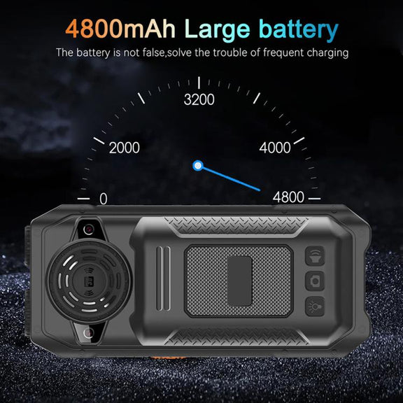 UNIWA M6000 Big Speaker Keypad Phone, 2.4 inch, Dual Flashlights, 21 Keys, SOS, FM, 4 SIM, GSM, Plug:EU Plug(Black)