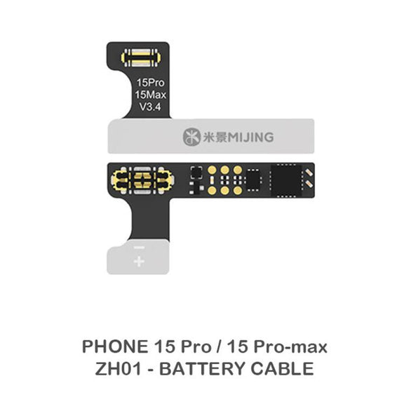 Mijing ZH01 Repair Programmer Battery External Cable For iPhone 15 Pro / 15 Pro Max