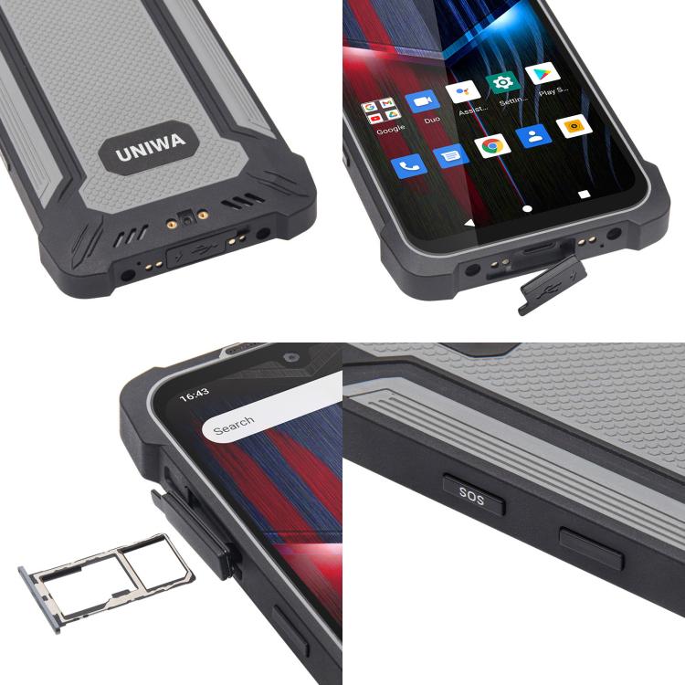 UNIWA P551 Handheld PDA Rugged Phone, 4GB+64GB, 5.5 inch Android 11 Mediatek MT6765 Helio P35 Octa Core, Network: 4G, Plug:AU Plug(Grey) - free shipping - PMc TechLife - Order now!