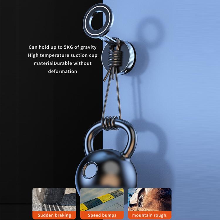Q89 Foldable Vacuum MagSafe Magnetic Suction Cup Phone Holder(Silver) - Universal Car Holders by PMc TechLife | Online Shopping South Africa | PMc TechLife | Buy Now Pay Later Mobicred
