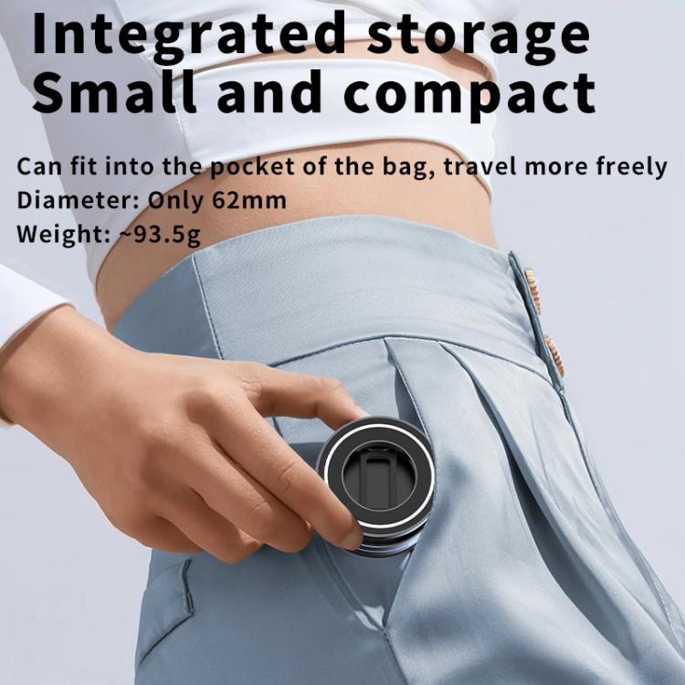 Q89 Foldable Vacuum MagSafe Magnetic Suction Cup Phone Holder(Black) - Universal Car Holders by PMc TechLife | Online Shopping South Africa | PMc TechLife | Buy Now Pay Later Mobicred