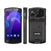 UNIWA V7S PDA Barcode Scanner Rugged Phone, 4GB+64GB, 5.7 inch Android 12 Mediatek MT6762 Octa Core, NFC, Network: 4G, Plug:UK Plug(Black)