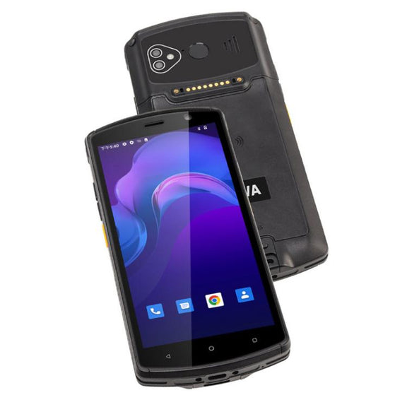 UNIWA V7S PDA Barcode Scanner Rugged Phone, 4GB+64GB, 5.7 inch Android 12 Mediatek MT6762 Octa Core, NFC, Network: 4G, Plug:UK Plug(Black)