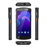 UNIWA V7S PDA Barcode Scanner Rugged Phone, 4GB+64GB, 5.7 inch Android 12 Mediatek MT6762 Octa Core, NFC, Network: 4G, Plug:EU Plug(Black)