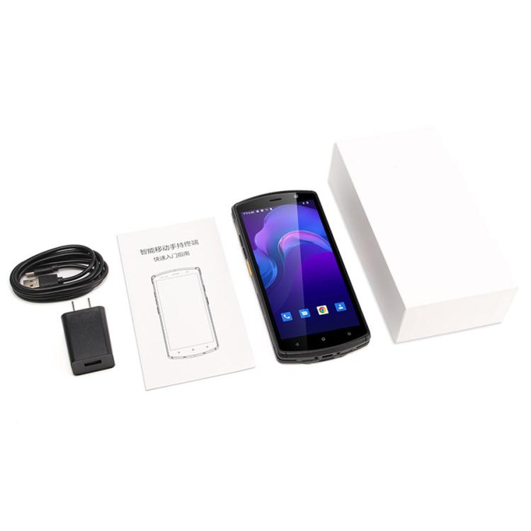 UNIWA V7S PDA Barcode Scanner Rugged Phone, 4GB+64GB, 5.7 inch Android 12 Mediatek MT6762 Octa Core, NFC, Network: 4G, Plug:UK Plug(Black)