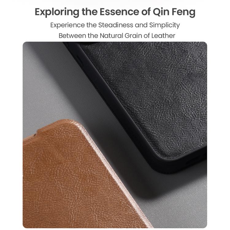 For Samsung Galaxy A56 5G NILLKIN QIN Series Pro Sliding Camera Cover Design Leather Phone Case(Black) - free shipping - PMc TechLife - Order now!