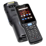 UNIWA V350 Handheld Rugged 2D Barcode Scanner, 4GB+64GB, 3.5 inch Android 12 Mediatek MT6761 Quad Core, T9 Keyboard, NFC, Network: 4G, Plug:UK Plug(Black)