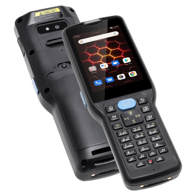 UNIWA V350 Handheld Rugged 2D Barcode Scanner, 4GB+64GB, 3.5 inch Android 12 Mediatek MT6761 Quad Core, T9 Keyboard, NFC, Network: 4G, Plug:UK Plug(Black)
