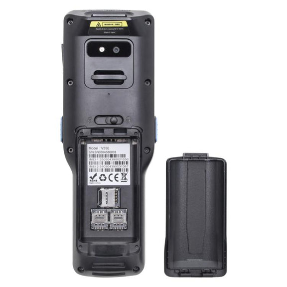 UNIWA V350 Handheld Rugged 2D Barcode Scanner, 4GB+64GB, 3.5 inch Android 12 Mediatek MT6761 Quad Core, T9 Keyboard, NFC, Network: 4G, Plug:UK Plug(Black)