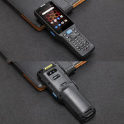 UNIWA V350 Handheld Rugged 2D Barcode Scanner, 4GB+64GB, 3.5 inch Android 12 Mediatek MT6761 Quad Core, T9 Keyboard, NFC, Network: 4G, Plug:US Plug(Black)