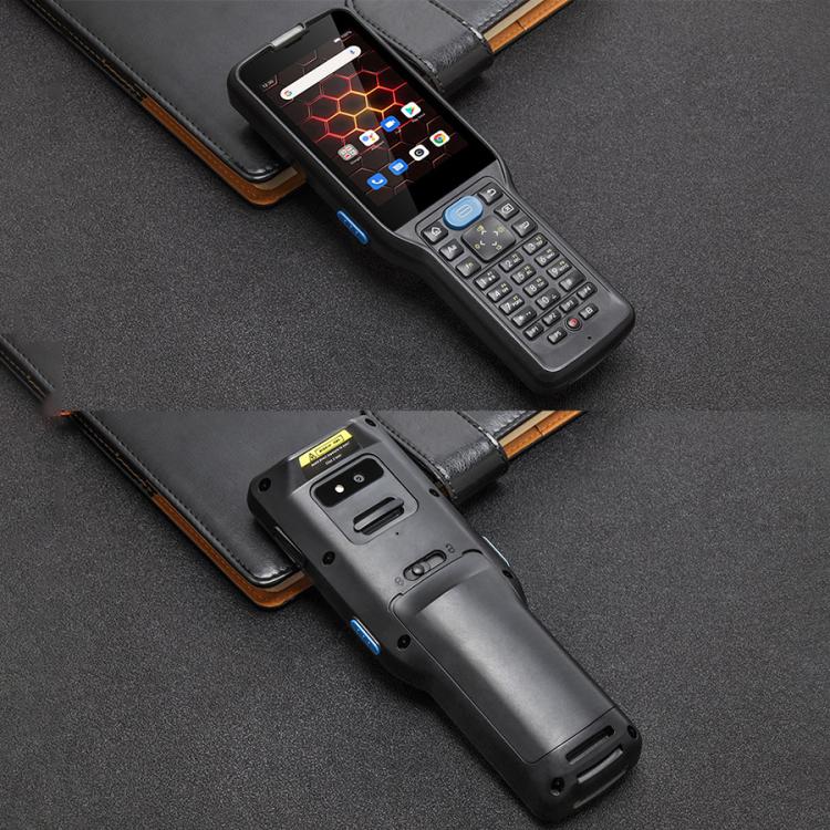 UNIWA V350 Handheld Rugged 2D Barcode Scanner, 4GB+64GB, 3.5 inch Android 12 Mediatek MT6761 Quad Core, T9 Keyboard, NFC, Network: 4G, Plug:US Plug(Black)