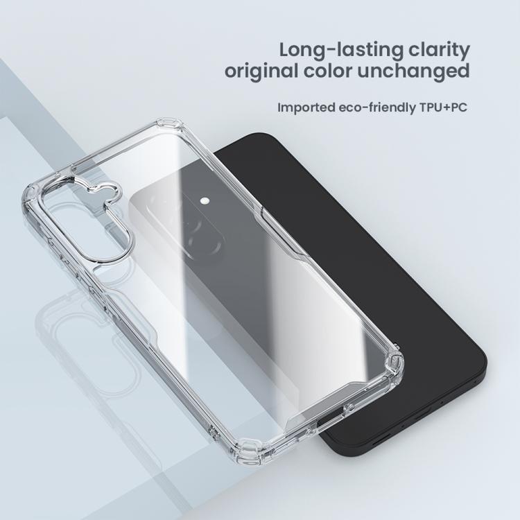 For Samsung Galaxy A56 5G NILLKIN PC + TPU Phone Case(Transparent) - Galaxy Phone Cases by NILLKIN | Online Shopping South Africa | PMc TechLife | Buy Now Pay Later Mobicred
