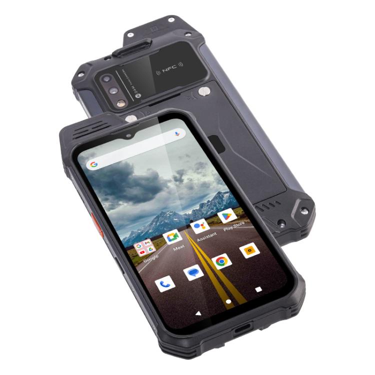 UNIWA W999 Rugged Phone, 8GB+128GB, 6.3 inch Android 13 Mediatek MT6789 Helio G99 Octa Core, NFC, Network: 4G, Plug:US Plug(Black)