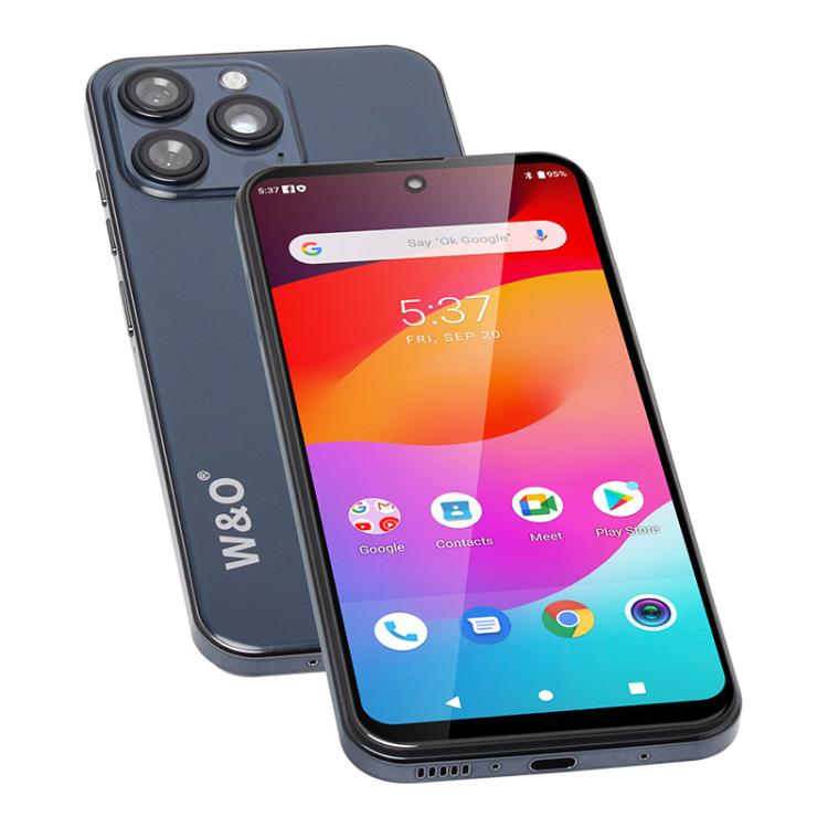 W&O X200 Pro, 4GB+128GB, 6.8 inch Android 10 Mediatek MT6765 Helio P35 Octa Core, Network: 4G, Plug:AU Plug(Blue) - free shipping - PMc TechLife - Order now!