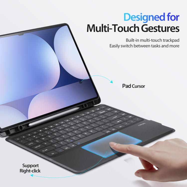 For Samsung Galaxy Tab S10 Ultra  DUX DUCIS DK Series Magnetic Wireless Bluetooth Keyboard Tablet Case(Black) - Samsung Keyboard by DUX DUCIS | Online Shopping South Africa | PMC Jewellery | Buy Now Pay Later Mobicred
