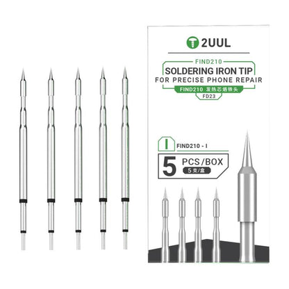 2uul 5 in 1 Soldering Iron Tips for Most C210 Soldering Station, Model:FD23 I - free shipping - PMC Jewellery - Order now!