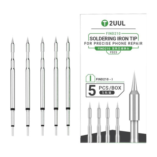 2uul 5 in 1 Soldering Iron Tips for Most C210 Soldering Station, Model:FD23 I - free shipping - PMC Jewellery - Order now!