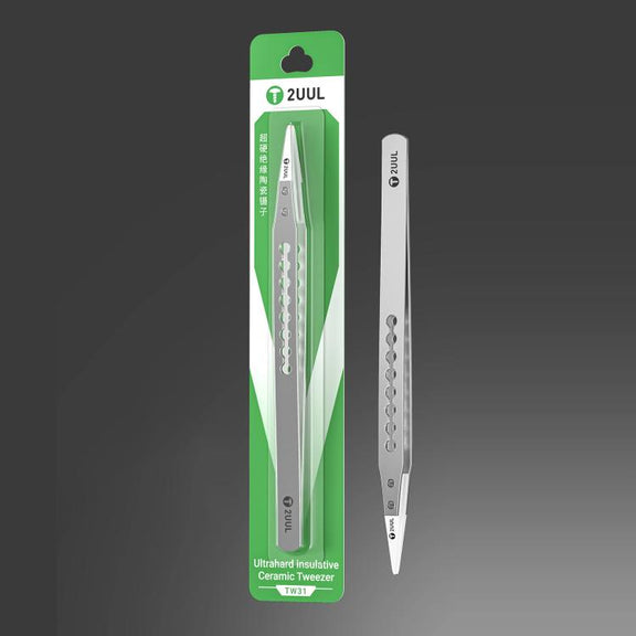 2uul TW31 Ultrahard Insulative Ceramic Tweezer