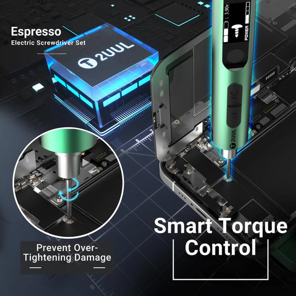 2uul SD11 Espresso Electric Screwdriver Set