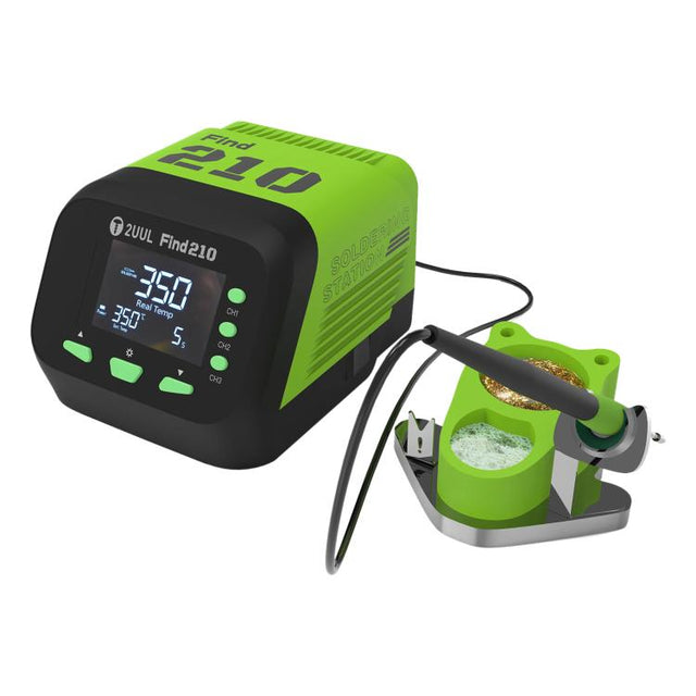 2uul FD01 Find210 60W High-Power AC Transformer Soldering Station, Plug:UK Plug