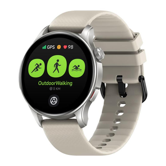Zeblaze Btalk 3 GPS 1.43 inch HD AMOLED Screen Health Fitness Smart Watch, Support Bluetooth Call(Creamy) - free shipping - PMC Jewellery - Order now!