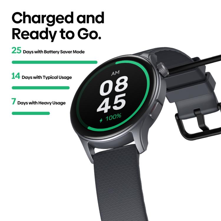 Zeblaze Btalk 3 GPS 1.43 inch HD AMOLED Screen Health Fitness Smart Watch, Support Bluetooth Call(Space Gray)