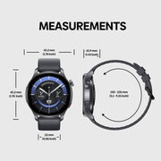Zeblaze Btalk 3 GPS 1.43 inch HD AMOLED Screen Health Fitness Smart Watch, Support Bluetooth Call(Space Gray)