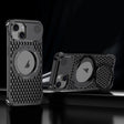 For iPhone 15 R-JUST RJ-64 Aromatherapy Heat Dissipation MagSafe Phone Case with Stand(Black) - free shipping - PMc TechLife - Order now!